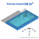 Piscina hasta 136.000 lts