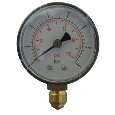 Manómetro 0 - 2 bar (30 psi) carcasa plástica